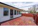 Outdoor deck area featuring wood construction and exterior access to the home at 739 Laurel Ln, Fortville, IN 46040