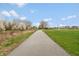 Walking path in a quiet neighborhood near green space at 8160 Shaldon Ct, Zionsville, IN 46077