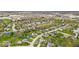 Neighborhood aerial view showcasing tree-lined streets and proximity to community amenities at 9328 Haddington W Dr, Indianapolis, IN 46256