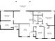Floor plan featuring dimensions for each room including the primary bedroom, office, and screened porch at 9328 Haddington W Dr, Indianapolis, IN 46256