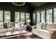 Sunroom featuring lots of natural light, with comfortable seating and verdant outdoor views at 9435 Tamarack Dr # 94, Indianapolis, IN 46260