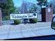 Decorative neighborhood entrance sign for Washington Trail at 10916 President Cir, Indianapolis, IN 46229