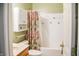 Bathroom with a shower and vanity, maximizing space and functionality in a modern design at 11631 Tucker Ct, Indianapolis, IN 46229
