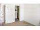 Bedroom with closet and neutral carpet ready for personalization and move in at 11631 Tucker Ct, Indianapolis, IN 46229