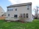 View of the home's backyard and deck from the lawn, showcasing the exterior at 12866 Thames Dr, Fishers, IN 46037