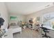 Bright bedroom featuring neutral walls, carpet and drum set at 13351 Grosbeak Ct, Carmel, IN 46033