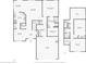 Detailed floor plan showcasing the layout of the home, including the living areas, bedrooms, and bathrooms at 13351 Grosbeak Ct, Carmel, IN 46033