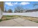 Expansive backyard featuring a white privacy fence, providing a secure and secluded outdoor space at 1463 Rebecca Ln, Franklin, IN 46131