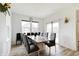 Dining room featuring stylish decor, ample natural light, and comfortable seating at 15702 Cobbs Crk Ln, Noblesville, IN 46060