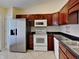Modern kitchen with stainless steel appliances and ample cabinet space at 2606 Bristlecone Dr, Indianapolis, IN 46217