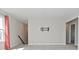 Bedroom featuring neutral carpet, gray walls, TV mount and window at 321 Bluestem Ln, Whiteland, IN 46184
