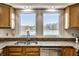 Kitchen sink and granite countertops with a lake view at 3634 W 58Th St, Indianapolis, IN 46228