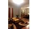 Open-concept living room connects to dining area with complementary decor at 3818 Graceland Ave, Indianapolis, IN 46208
