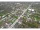 Expansive aerial view showcasing the neighborhood, with tree-lined streets and community facilities at 3924 E 30Th St, Indianapolis, IN 46218