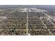Expansive aerial view of a neatly planned residential area and a stadium at 3970 Broadway St, Indianapolis, IN 46205
