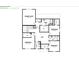 Upper level floor plan showcasing primary suite, loft, and three bedrooms at 717 Lake Vista Dr, Columbus, IN 47201