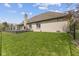 View of backyard featuring an elevated deck, and full, green lawn at 8095 Christopher Ct, Avon, IN 46123