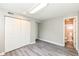 Bedroom featuring a walk in shower and closet at 8506 Friendship Ln, Indianapolis, IN 46217