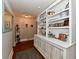 Hallway features a built-in bookshelf perfect for decorations and storage at 8543 W County Road 600 S, Coatesville, IN 46121
