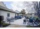 Extensive backyard has covered hot tub, an outdoor seating area and a lovely patio for entertaining at 10047 Perlita Pl, Fishers, IN 46038