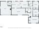 Detailed floor plan showcases the layout of the home's rooms, including bedrooms, bathrooms, and living areas at 10129 Guilford Ave, Carmel, IN 46280