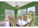 Bright dining area with a view of the backyard at 10465 Long Branch Dr, Brownsburg, IN 46112