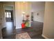 Inviting home entryway featuring sleek hardwood floors and neutral paint at 1121 Canterbury Ct, Indianapolis, IN 46260