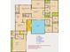 Detailed floor plan showcasing the layout of the home with dimensions and room labels at 1153 Diablo Rd, Greenwood, IN 46143
