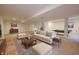 Finished basement with comfortable seating, a pool table, and neutral carpeting at 12332 Cobblefield Ct, Fishers, IN 46037