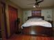 Comfortable bedroom with wood accents and ample closet space at 13065 Allman Dr, Mooresville, IN 46158
