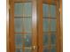 Interior, close up of a pair of beautiful wood paneled doors at 13065 Allman Dr, Mooresville, IN 46158