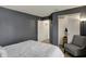 Bedroom features carpet, a comfy chair, and neutral walls at 14444 Black Farm Dr, Noblesville, IN 46060