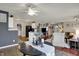 Open-concept dining area with seamless access to the kitchen and living spaces at 14444 Black Farm Dr, Noblesville, IN 46060