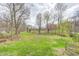 Large grassy backyard perfect for outdoor activities and relaxation with mature trees providing shade at 1527 N Washington St, Danville, IN 46122