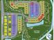 Real estate community map shows home sites, nature walk, natural prairie, scenic overlook, playground, and shade structure at 16375 Burlwood Dr, Westfield, IN 46074