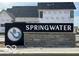 Springwater community sign at 16375 Burlwood Dr, Westfield, IN 46074