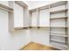 Walk-in closet features custom shelving and ample storage space at 1822 Central Ave, Indianapolis, IN 46202