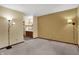 Bedroom featuring neutral walls, carpet, and a view to the bathroom at 1829 Catalano Dr, Indianapolis, IN 46214