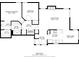 Detailed floor plan showcasing the layout of the primary bedroom, living room, kitchen, and bathrooms at 1829 Catalano Dr, Indianapolis, IN 46214