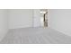 Neutral bedroom featuring neutral carpet and freshly painted white walls at 18944 Seaforth Way, Westfield, IN 46074