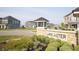 Welcome to Lancaster! Stone sign with lush landscaping and neighborhood view at 18944 Seaforth Way, Westfield, IN 46074