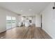 Bright, open kitchen featuring white cabinets, stainless steel appliances, and an island with seating at 18944 Seaforth Way, Westfield, IN 46074