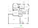 Detailed floor plan showcasing layout of rooms, including kitchen, bedrooms, bathrooms, and garage at 2034 Milburn Dr, Brownsburg, IN 46112