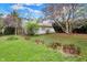 Spacious backyard featuring established tree, plants, and greenery at 2330 Harlan St, Indianapolis, IN 46203