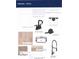 Design board showcasing interior materials, including cabinetry, countertops, hardware, flooring and bathroom fixtures at 2759 Evergreen Ave, Plainfield, IN 46168