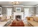 Elegant living room featuring a classic fireplace and tasteful furnishings at 4451 N Washington Blvd, Indianapolis, IN 46205