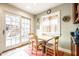 Cozy breakfast nook with a charming window and natural light, adjacent to the sliding glass door at 5157 N New Jersey St, Indianapolis, IN 46205