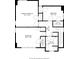 Upstairs floor plan shows a primary bedroom, two bedrooms, two walk-in closets, hall, and bathroom at 5157 N New Jersey St, Indianapolis, IN 46205