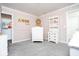 A pink Bedroom with a gold name decoration at 5300 Veranda Dr, Noblesville, IN 46062
