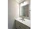 Small bathroom featuring vanity with granite countertop at 5493 W Woodhaven Dr, McCordsville, IN 46055